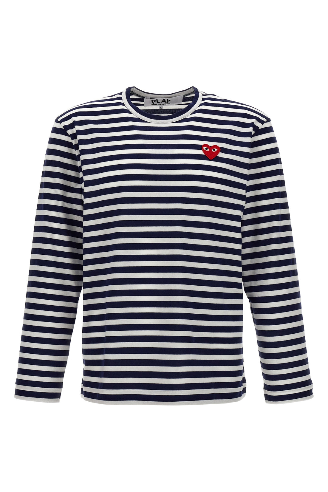 COMME DES GARÇONS PLAY L striped cotton t-shirt