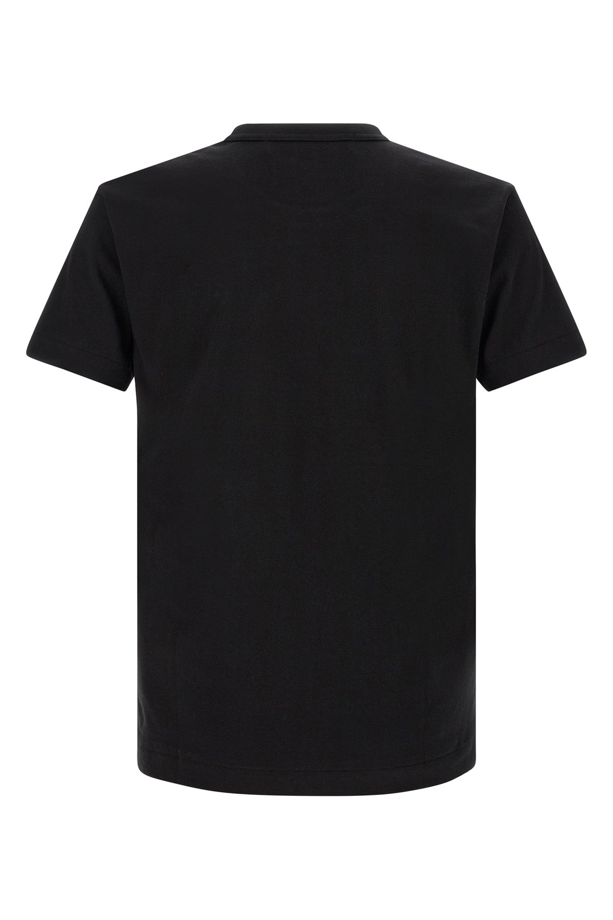 the comme des garcons play pure black cotton t-shirt