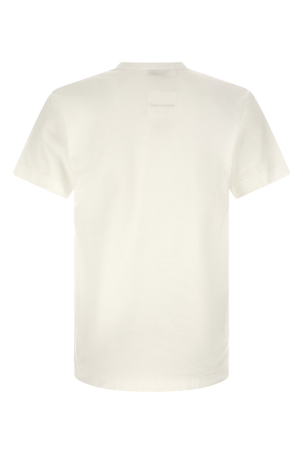 the white comme des garçons play pure cotton t-shirt