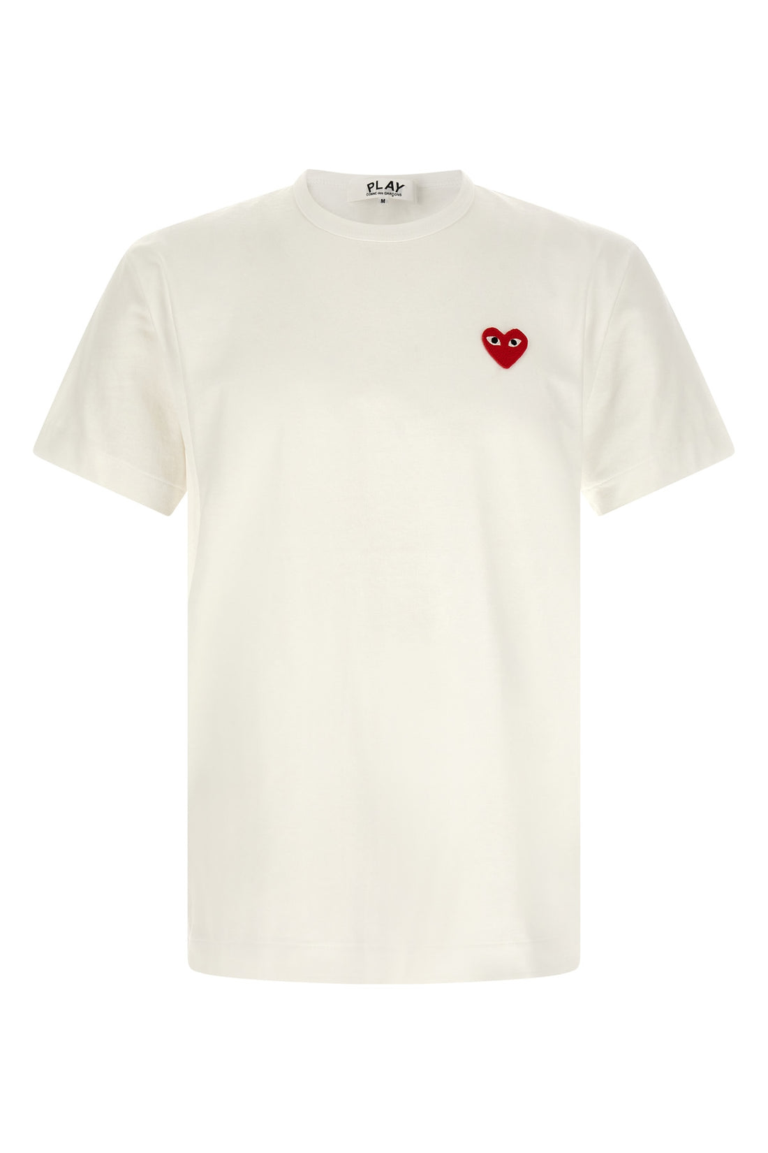 COMME DES GARÇONS PLAY L the white comme des garçons play pure cotton t-shirt