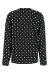 polka dot print cotton t-shirt