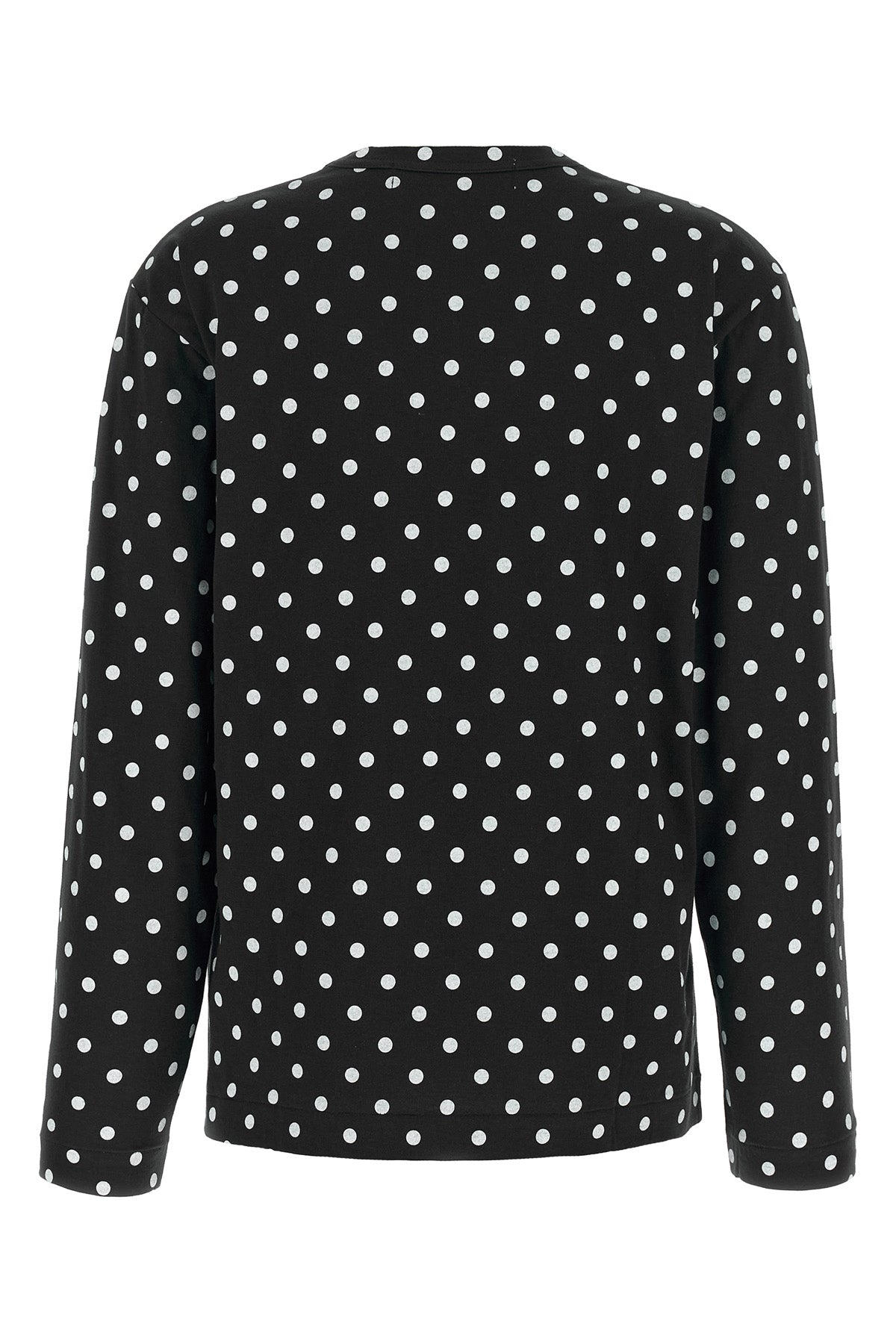 polka dot print cotton t-shirt