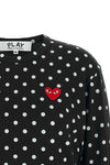 polka dot print cotton t-shirt