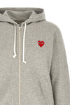 the comme des garçons play hoodie