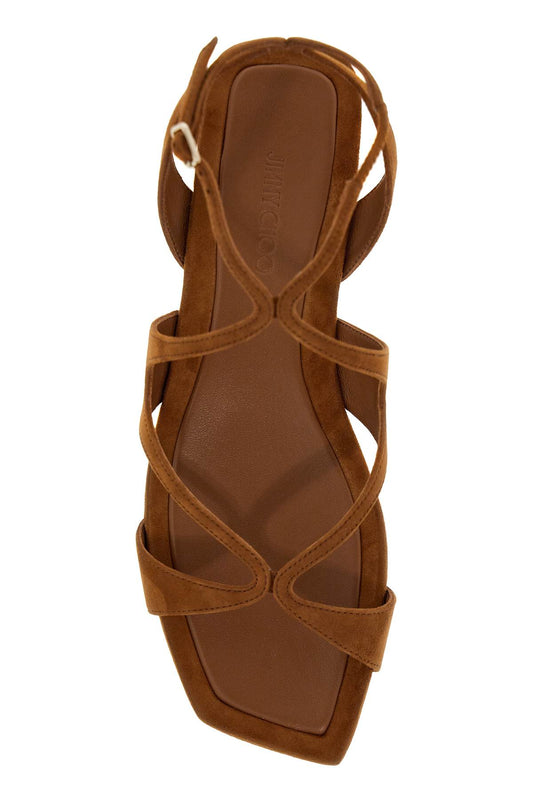 ayla flat suede leather sandals