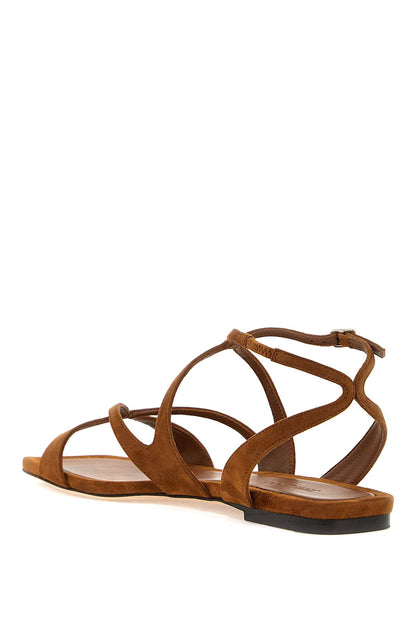 ayla flat suede leather sandals