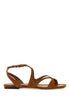 ayla flat suede leather sandals