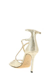 the jimmy choo azia sandal stands out for its slender silhouette
