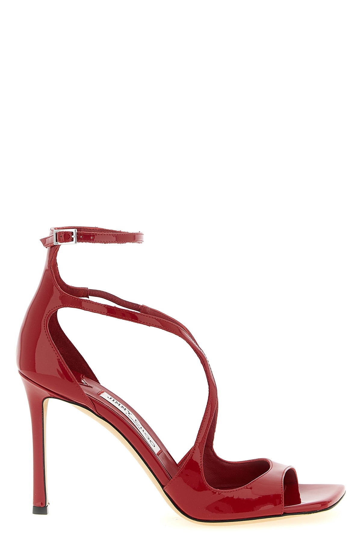azia patent leather sandals