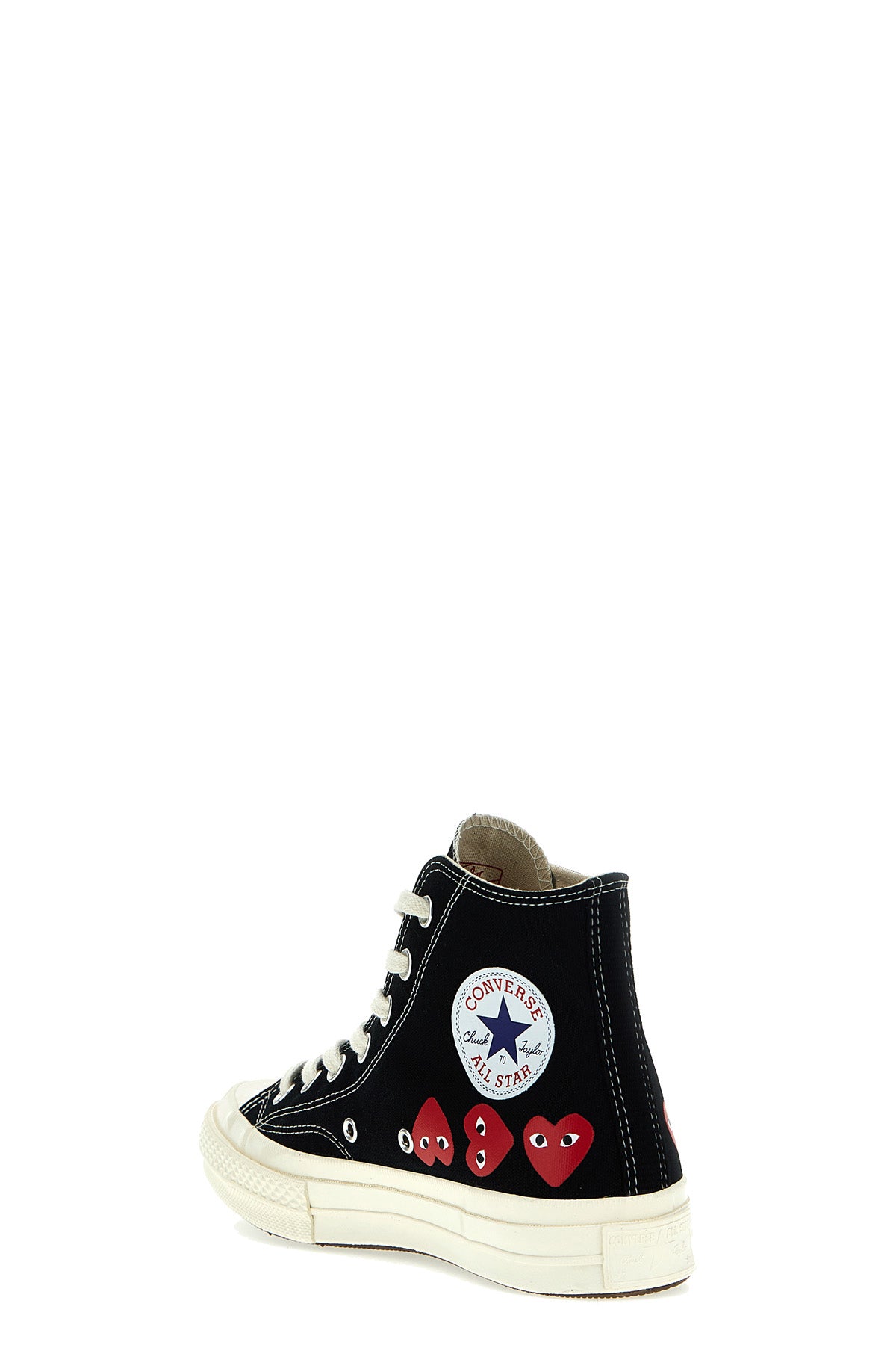 comme des garçons play x converse canvas sneakers