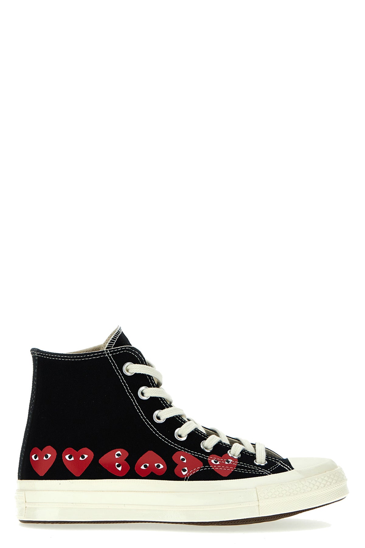 comme des garçons play x converse canvas sneakers