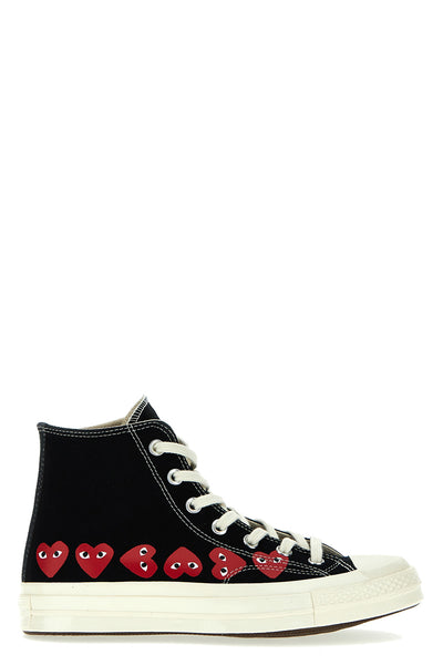 comme des garçons play x converse canvas sneakers