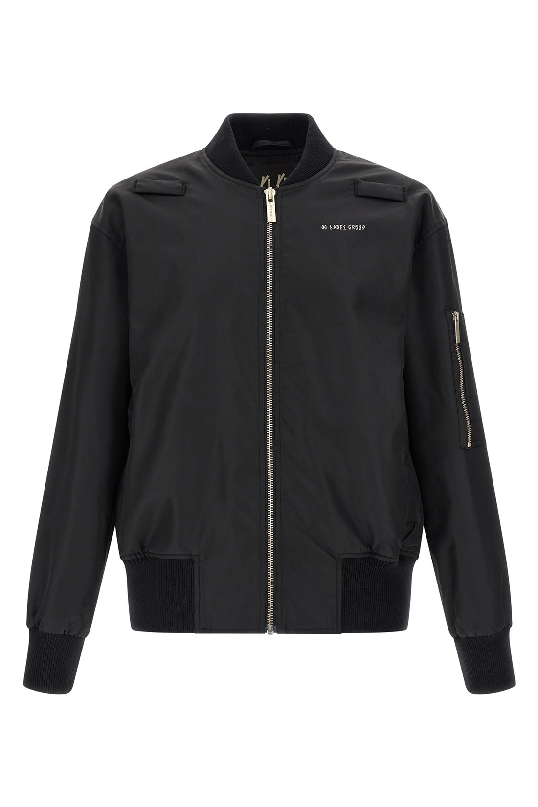 44 LABEL 46 outer bomber jacket in satin-effect technical fabric