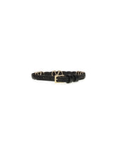 VALENTINO GARAVANI OS leather vlogo bracelet 
