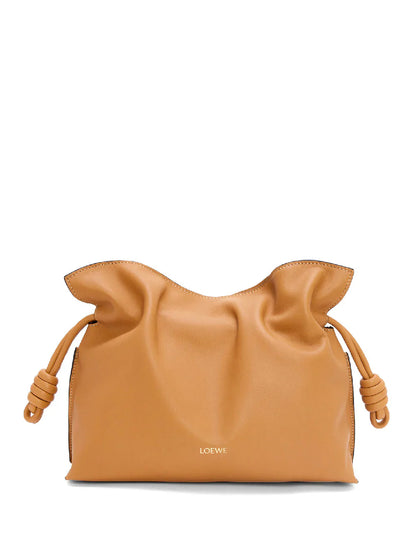 loewe-flamenco-medium-brown-leather-clutch-bag