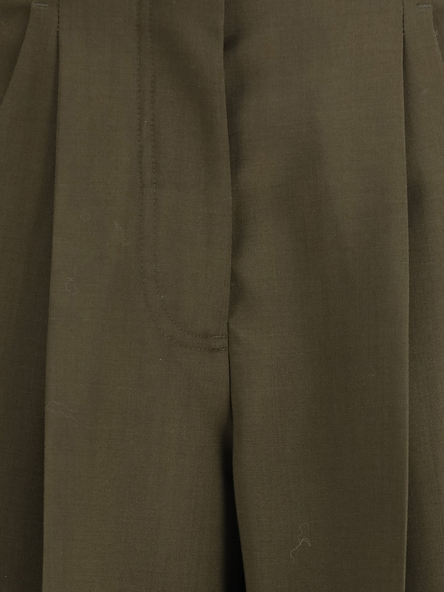 FENDI 38 wide-leg trousers in wool and mohair 