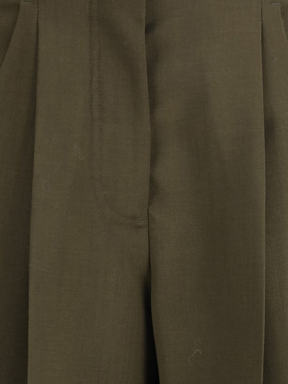 FENDI 38 wide-leg trousers in wool and mohair 