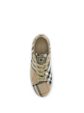 BURBERRY 36 check canvas set sneakers
