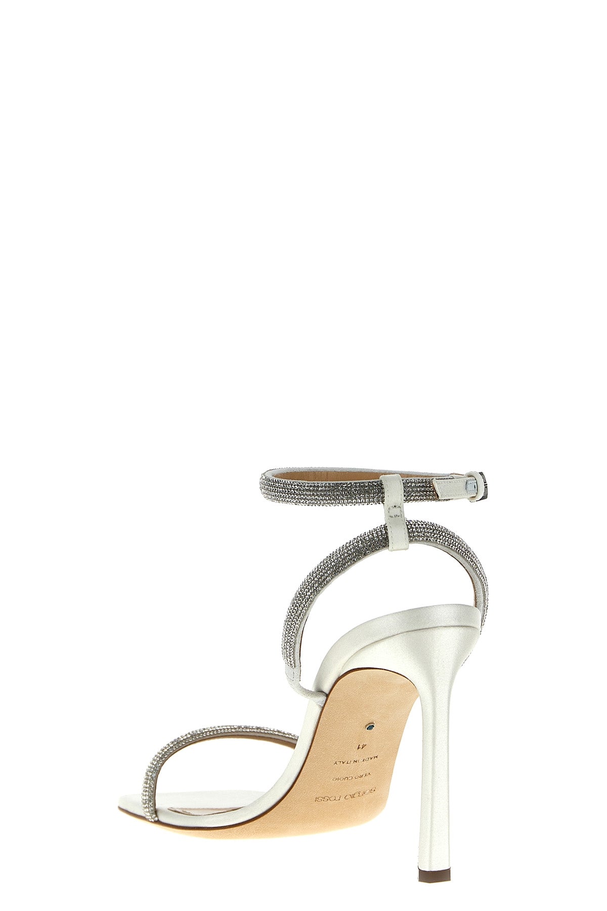 bridal satin sandals