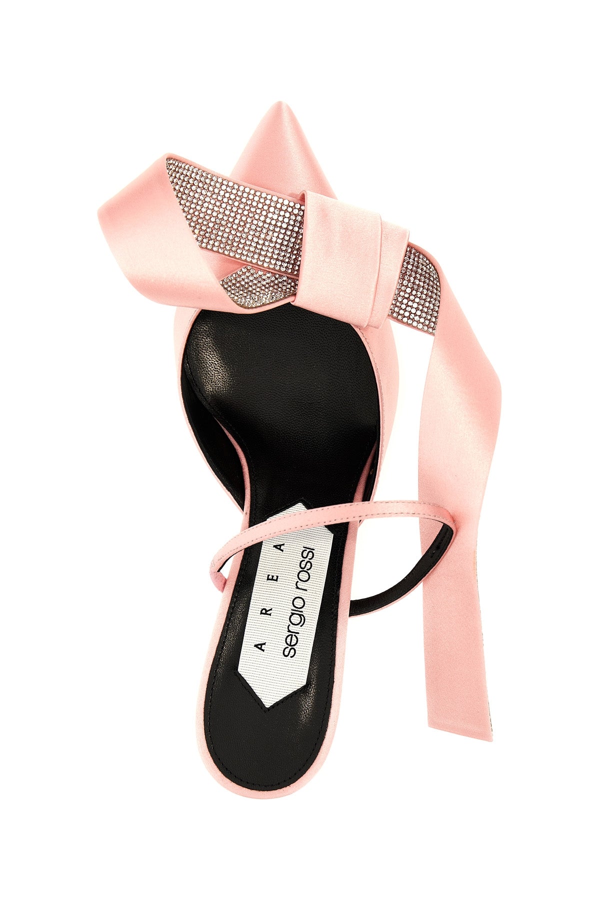 sergio rossi x area area marquise mules in satin