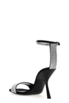 evangelie patent leather sandals in satin