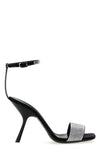 evangelie patent leather sandals in satin
