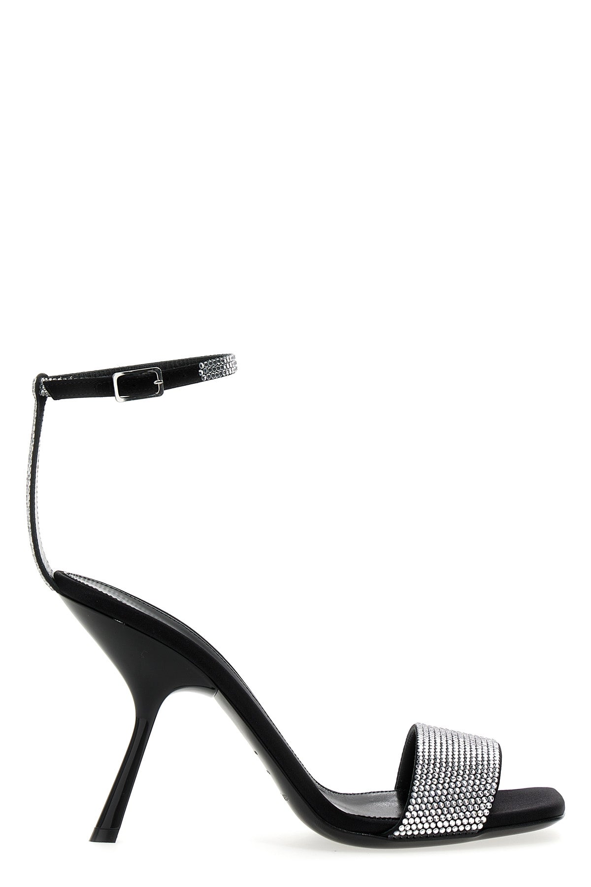 evangelie patent leather sandals in satin