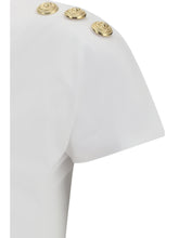 BALMAIN L 3 buttons draped t-shirt
