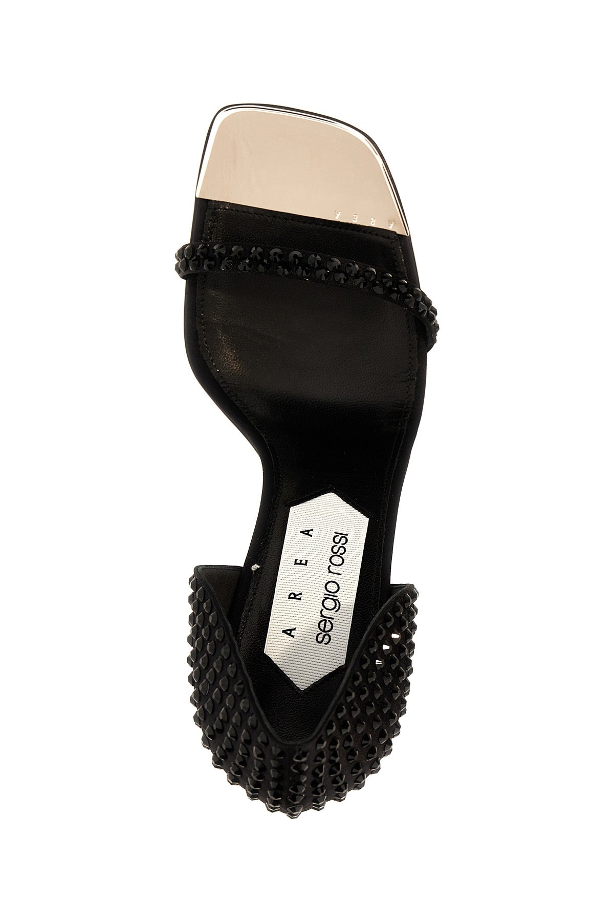 sergio rossi x area area dagger satin sandals
