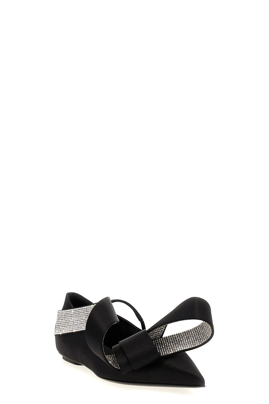 SERGIO ROSSI 36 area maquise satin ballet flats
