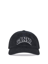 GANNI OS logo baseball cap