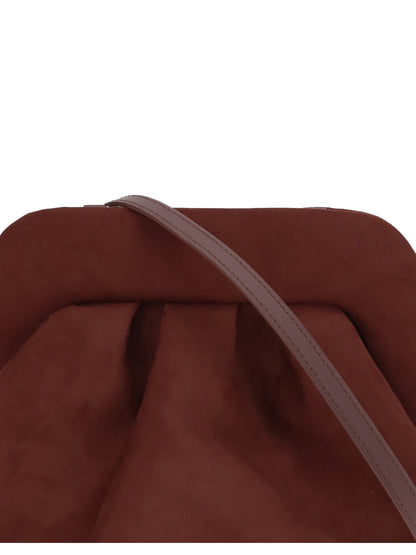 THEMOIRÈ OS bios suede clutch bag