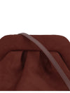 bios suede clutch bag