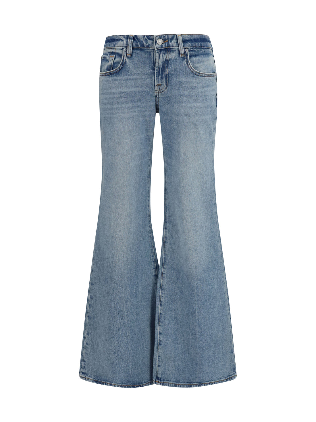 7FOR 24 low-rise five-pocket jeans
