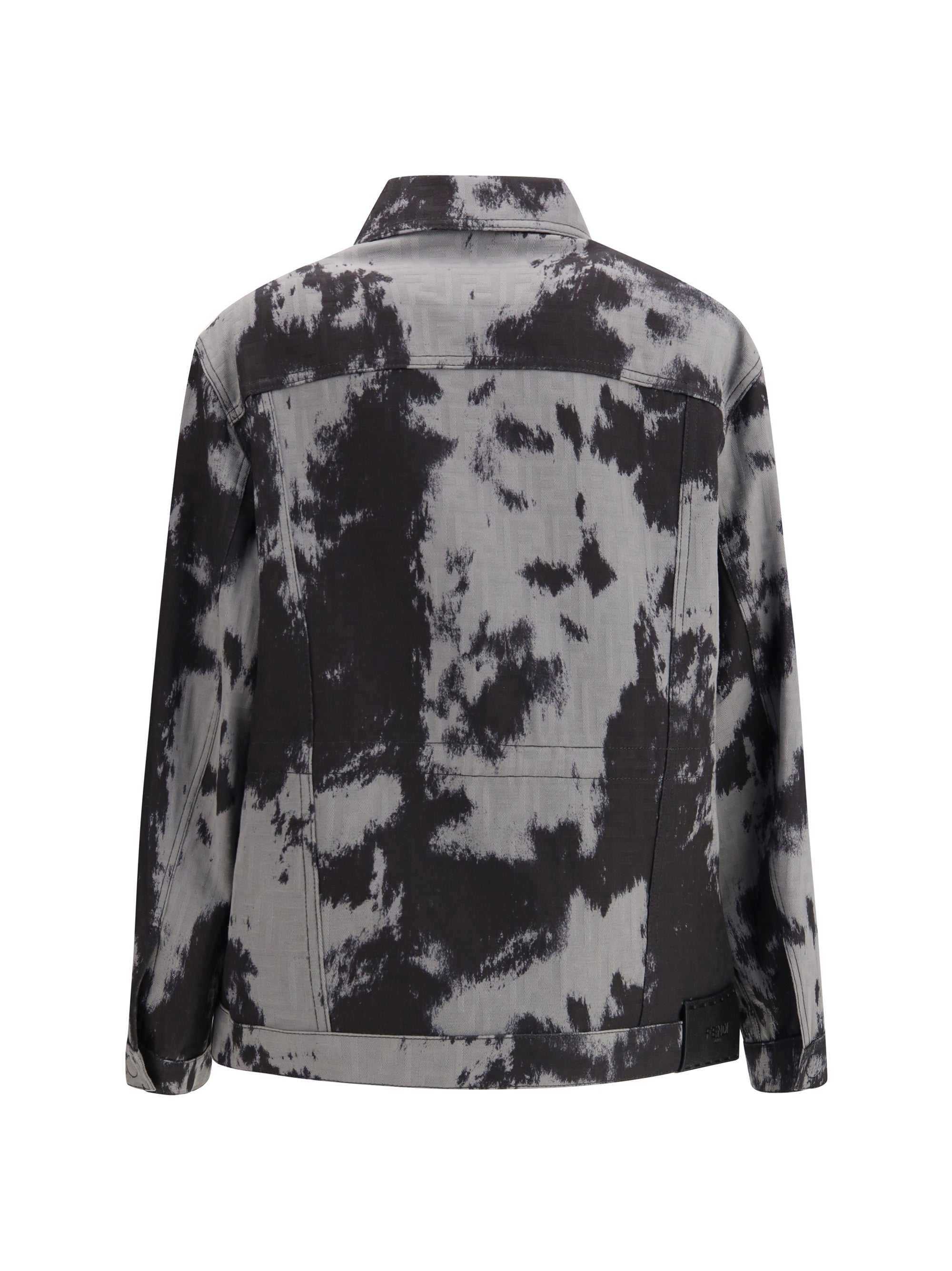 FENDI 38 ff animalier denim jacket