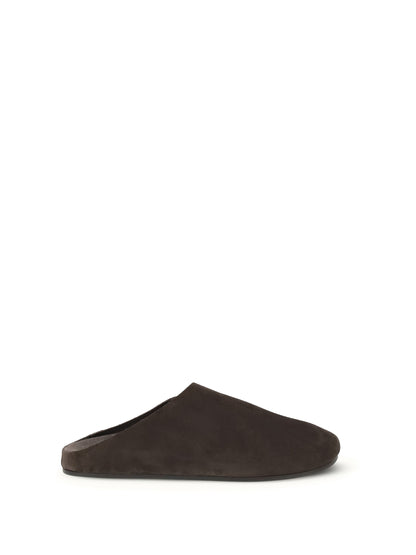 THE ROW 40 suede hudson mules