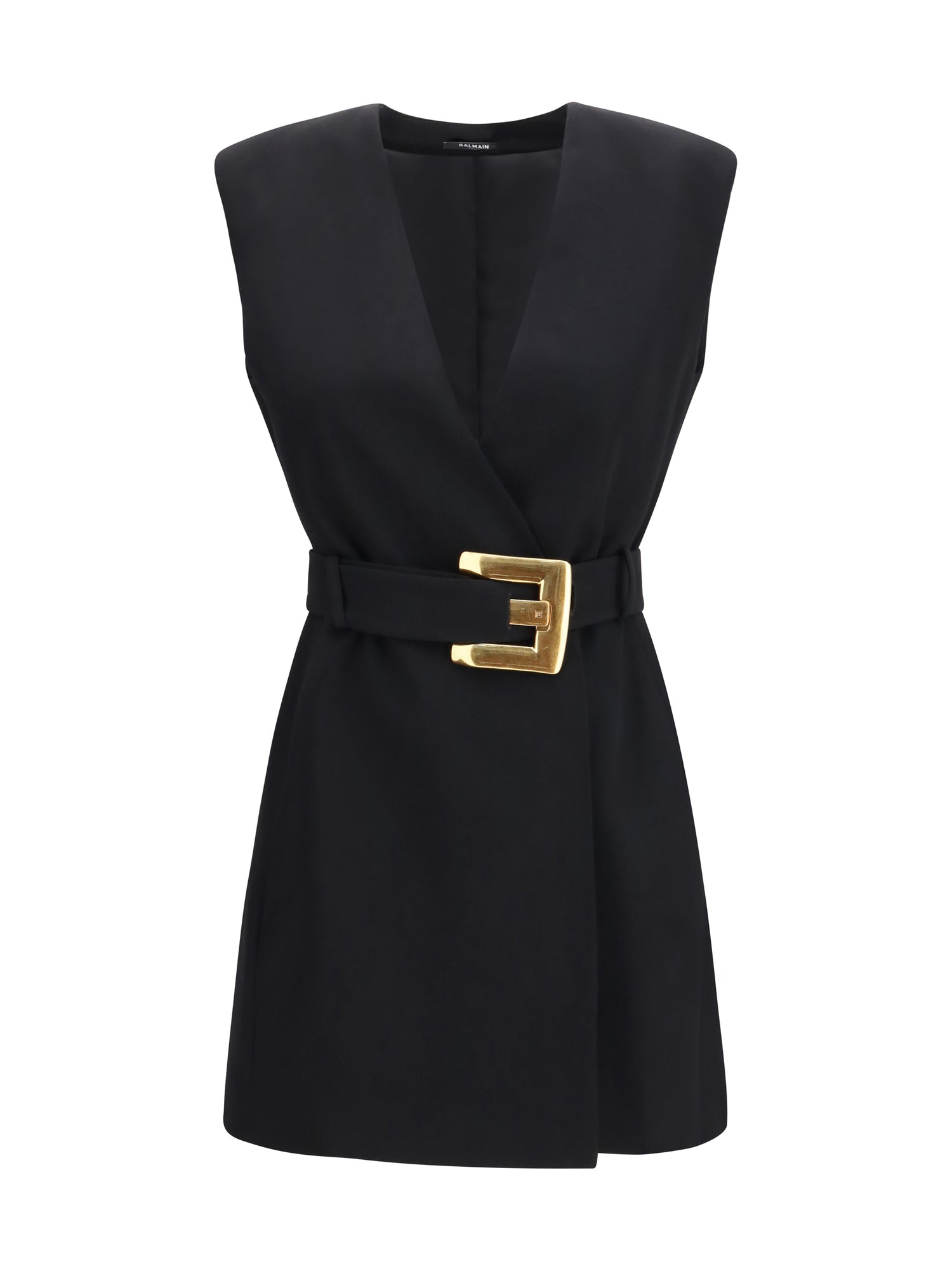 BALMAIN 40 short wrap dress