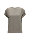 silk blouse with monili chain
