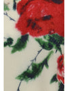 cashmere-blend sweater with rose print