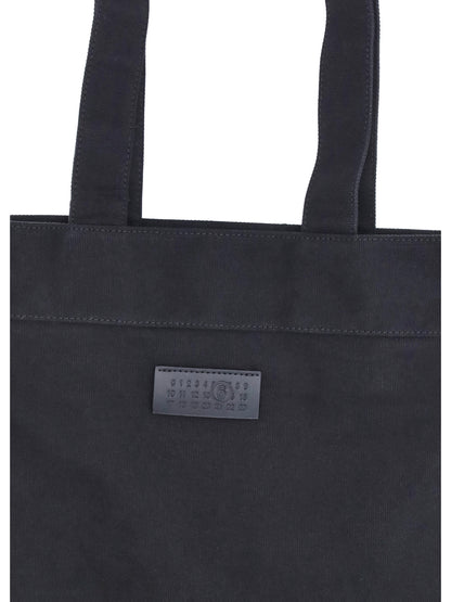 MM6 OS logoed tote bag