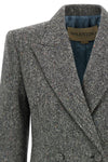 double-breasted blazer in bottonato natte
