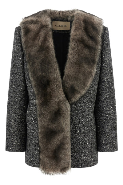 the valentino garavani mossi caban redefines the codes of outerwear through an