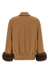 the valentino garavani caban redefines the codes of outerwear through a structur