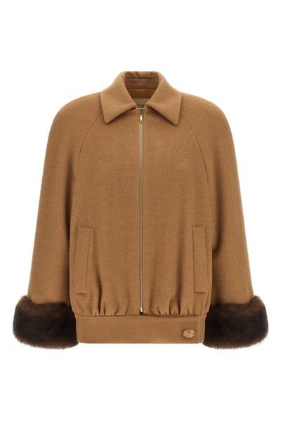 the valentino garavani caban redefines the codes of outerwear through a structur