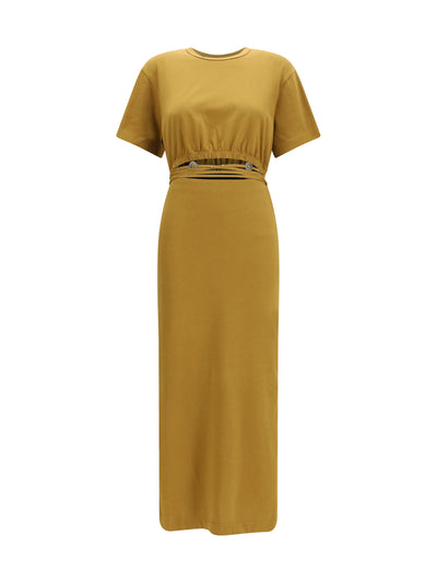midi dress with a cut-out detailing