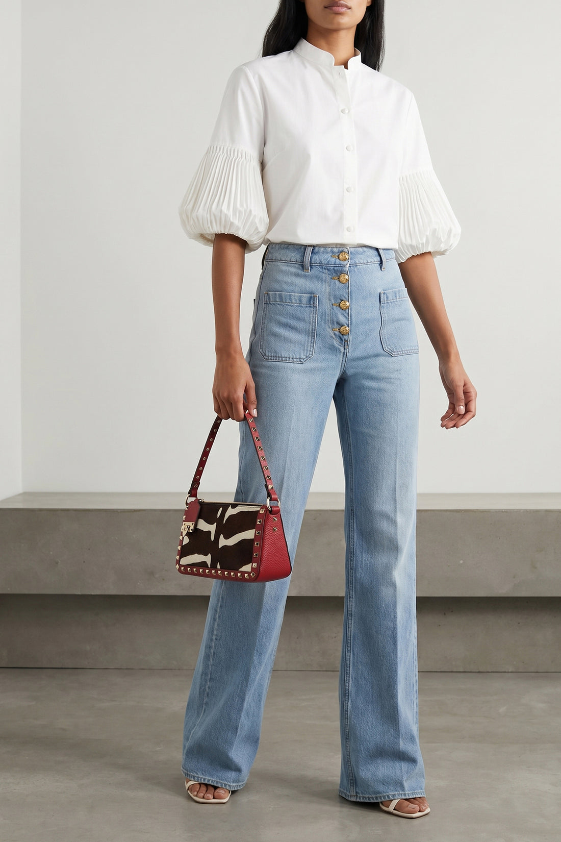 VALENTINO GARAVANI 25 stone-washed cotton denim jeans