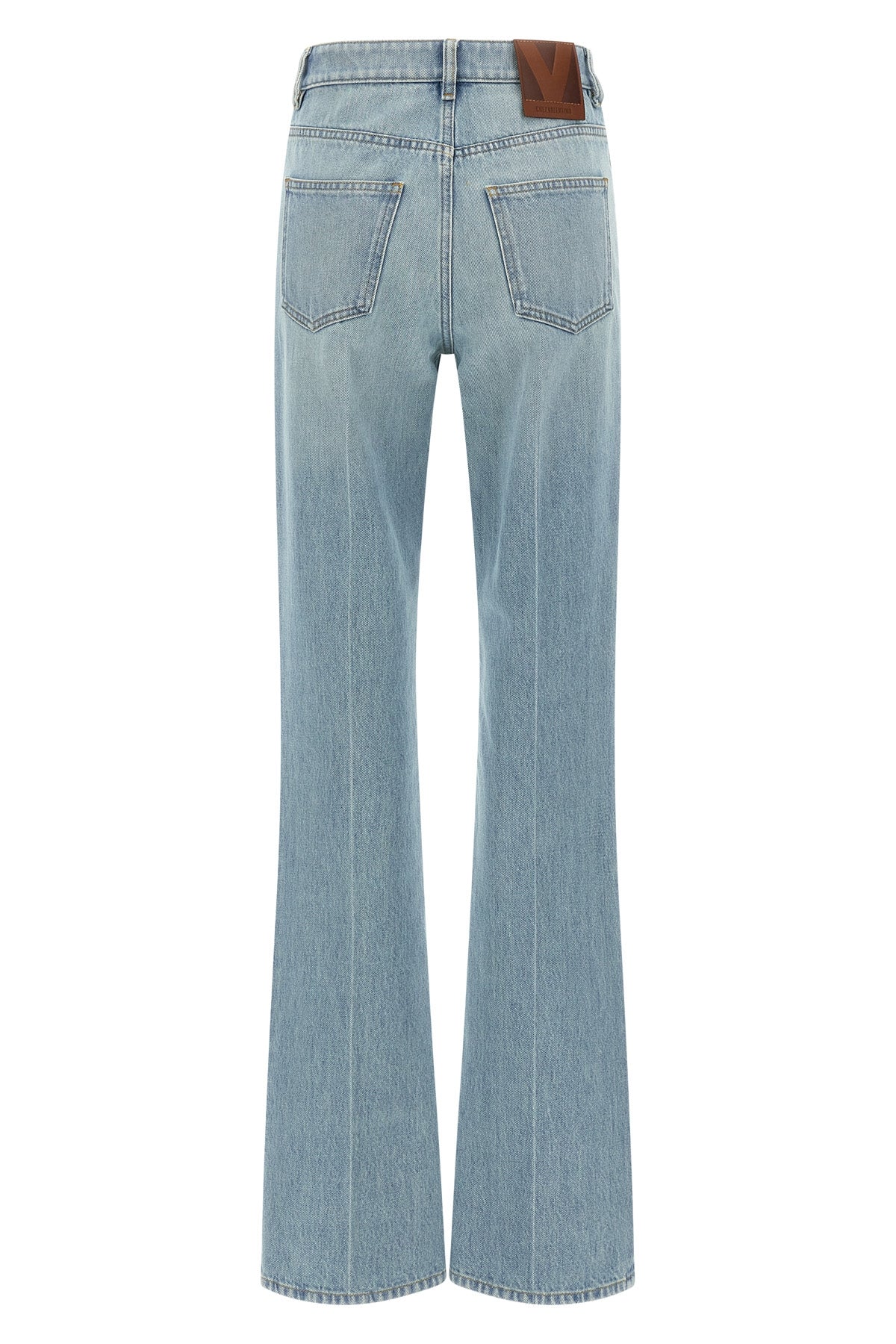 stone-washed cotton denim jeans