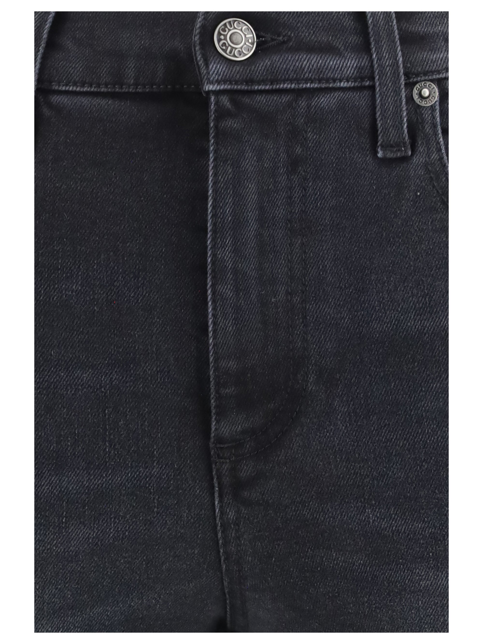 skinny washed cotton denim jeans