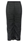 lurex knit midi skirt