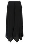 midi skirt in crêpe de chine